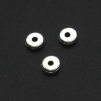 Zinc Alloy Spacer Beads, Round, DIY, original color, 5mm 