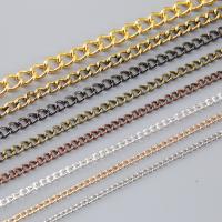Iron Twist Oval Chain, plated, encrypted chain 