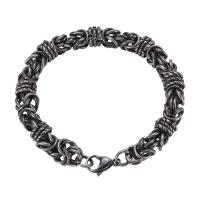 Stainless Steel Chain Bracelets, fashion jewelry & for man, original color, 235mm 