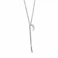 Sterling Silver Jewelry Necklace, 925 Sterling Silver, with 1.97inch extender chain, cross chain & for woman .75 Inch 