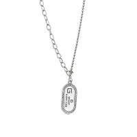Sterling Silver Jewelry Necklace, 925 Sterling Silver, with 1.97inch extender chain, for woman .75 Inch 