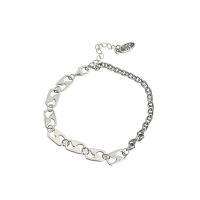 Sterling Silver Chain Bracelet, 925 Sterling Silver, with 1.97inch extender chain, for woman .3 Inch 