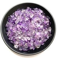 Gemstone Chips, Amethyst, no hole, purple 