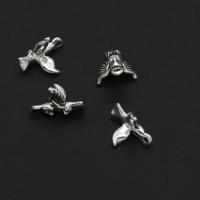 Zinc Alloy Animal Pendants, Bird, original color, 14mm 