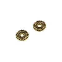 Zinc Alloy Spacer Beads, Round, DIY, antique gold color, 10mm 