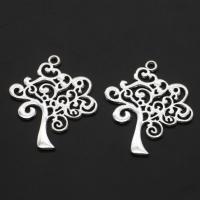 Zinc Alloy Jewelry Pendants, Tree, original color, 42mm 