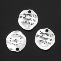 Zinc Alloy Jewelry Pendants, Round, original color, 25mm 