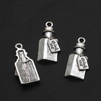 Zinc Alloy Jewelry Pendants, Bottle, original color, 34mm 