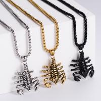 304 Stainless Steel Necklace, Scorpion, fashion jewelry & for man .62 Inch 
