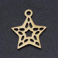 Stainless Steel Star Pendant, plated, DIY 