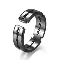 Titanium Steel Finger Ring, polished, Unisex 6.5mm 