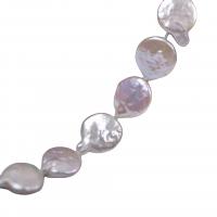 Perles nacres baroques de culture d'eau douce , perle d'eau douce cultivée, DIY, blanc, 12-13mm cm, 27- Vendu par brin