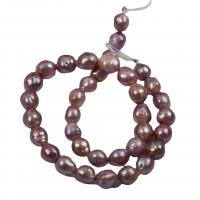 Perles nacres baroques de culture d'eau douce , perle d'eau douce cultivée, DIY, violet, 10-11mm cm, 36- Vendu par brin