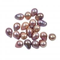 Natural Freshwater Pearl Loose Beads, Teardrop, DIY & no hole, mixed colors 