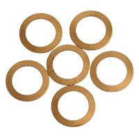Messing Verknüpfung Ring, rund, plattiert, goldfarben, 28.5x0.8mm, verkauft von PC