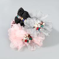 Hair Bands, Cloth, with ABS Plastic Pearl, fashion jewelry & for woman & with glass rhinestone 