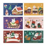 Papier Weihnachtskarte, Rechteck, Drucken, unterschiedliche Farbe und Muster für die Wahl & Golddruck, 85x128mm, verkauft von PC