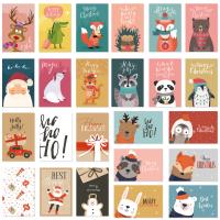 Papier Weihnachtskarte, Rechteck, Drucken, unterschiedliche Farbe und Muster für die Wahl, 100x150mm, verkauft von setzen