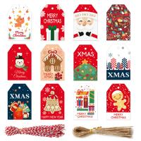 Papier Weihnachtskarte, Rechteck, Drucken, unterschiedliche Farbe und Muster für die Wahl, 45x68mm, verkauft von setzen