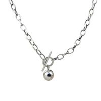 Collar de la joyería de plata esterlina, Plata de ley 925, para mujer, longitud:17.72 Inch, Vendido por UD