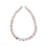 Petites perles cultivées en eau douce, perle d'eau douce cultivée, polygone, DIY, blanc, 12-13mm cm Vendu par brin