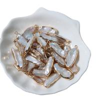 Colgante de cobre con perla cultivada de agua dulce  , Perlas cultivadas de agua dulce, con metal, color mixto, 9x20mm, Vendido por UD