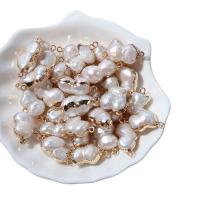 Perlas cultivadas de agua dulce Conector, con metal, color mixto, 11-12mm*18-20mm, Vendido por UD
