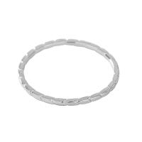 Стерлингового серебра кольцо, 925 пробы, покрытый платиной, разный размер для выбора & Женский, 1mm, размер:5-8, продается PC