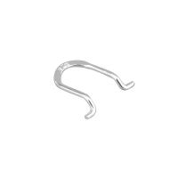 Sterling Silver Hook Earwire, 925 Sterling Silver, Letter U, DIY silver color 