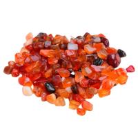 Чипы драгоценных камней, красный агат, Комкообразная форма, разный размер для выбора & нет отверстия, красно-оранжевый, продается KG