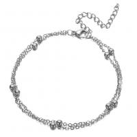 Stainless Steel Chain Bracelets, with 1.97inch extender chain, plated, fashion jewelry & for woman .69 Inch 