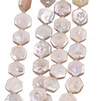 Reborn Cultured Freshwater Pearl Beads, Hexagon, DIY, white cm 