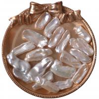 Perlas Freshwater sin Agujero, Perlas cultivadas de agua dulce, Bricolaje, Blanco, 10-20mm, Vendido por UD