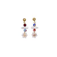 Murano Tropfen Ohrringe, Edelstahl, mit ABS-Kunststoff-Perlen & Lampwork, Modeschmuck & für Frau, verkauft von Paar