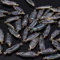 Perlas cultivadas de agua dulce Conector, con metal, Keishi, chapado en color dorado, Joyería & Bricolaje, 8x25-8x35mm, Vendido por UD