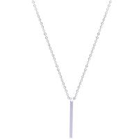 Stainless Steel Jewelry Necklace, plated, Unisex, silver color cm 
