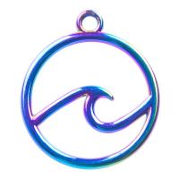 Zinc Alloy Jewelry Pendants, colorful plated, DIY, multi-colored cm 