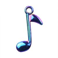 Zinc Alloy Jewelry Pendants, Music Note, colorful plated, DIY, multi-colored cm 