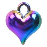 Подвеска- сердце из цинкового сплава, цинковый сплав, Сердце, Другое покрытие, DIY, разноцветный длина:45 см, продается PC