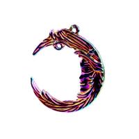 Zinc Alloy Jewelry Pendants, Moon, plated, DIY, mixed colors cm 