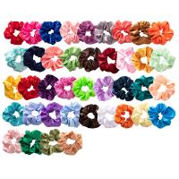 Hair Scrunchies, Polyester & for woman & mixed, Random Color 