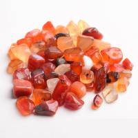Gemstone Chips, Red Agate, Nuggets & no hole, red 