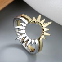 Brass Ring Set, Sun, plated, Adjustable & for woman 