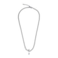 Titanium Steel Jewelry Necklace, Unisex, original color, 5.2mm Approx 17.72 Inch 