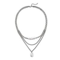Titan Schmuck Halskette, Titanstahl, mit Kunststoff Perlen, mit Verlängerungskettchen von 1.96 inch, unisex & Multi-Strang, originale Farbe, 60cm,50cm,20cm, verkauft von PC
