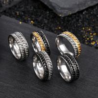 Stainless Steel Finger Ring, Unisex 8mm 