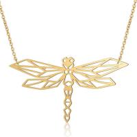 Titanium Steel Jewelry Necklace, Dragonfly, for woman & hollow cm 