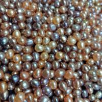 No Hole Cultured Freshwater Pearl Beads, DIY 7-8mm 