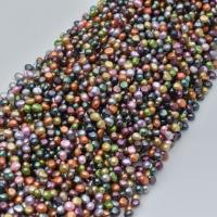 Perlas Patata Freshwater, Perlas cultivadas de agua dulce, Irregular, Bricolaje, multicolor, 7-8mm, longitud:38-40 cm, Vendido por Sarta
