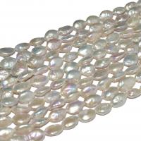 Perlas Patata Freshwater, Perlas cultivadas de agua dulce, Bricolaje, Blanco, 11-12mm, longitud:37-39 cm, Vendido por Sarta